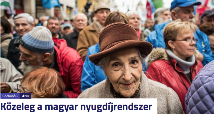 Közeleg a magyar nyugdíjrendszer összeomlása